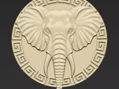 Elephant Head A66 3D print model