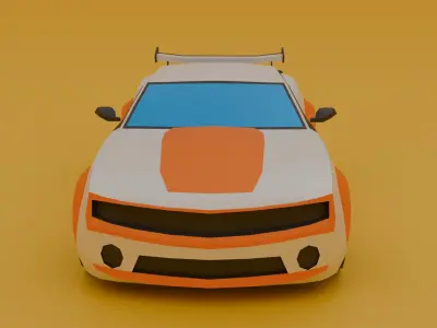 Low Poly Car 3D model