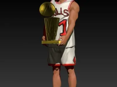 DENNIS RODMAN NBA FANART 3D print model
