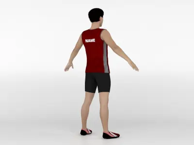 Athlete Runner 06 3D model