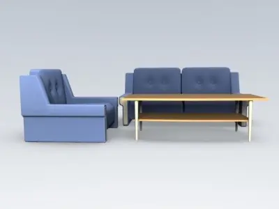 Furniture assets Free low-poly 3D model