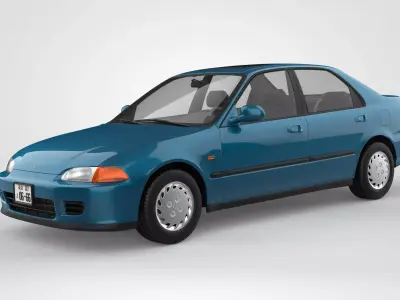 Honda Civic EG Sedan 1993 3D model
