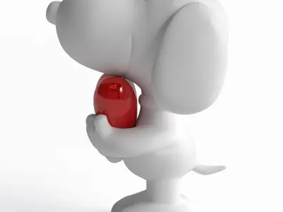 Leblon Delienne Snoopy heart 3D model