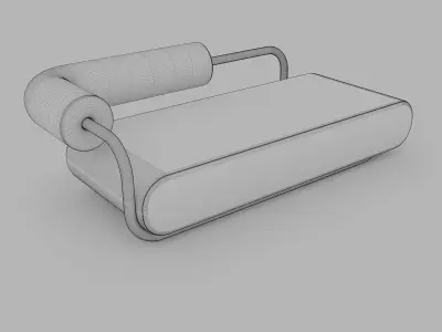 Minimalist sofa Simple 3D model
