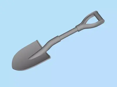 3D printable models  Shovel  for peterbilt truck Printing SLA 3D print model