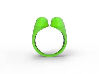 Lightweight Fusion Ring  Ready for Casting TR06 3D print model