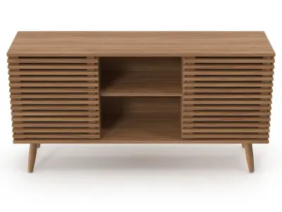 Wooden Sideboard v3 Low-poly 3D model