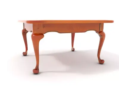 Elegant Cherrywood Table model pack Low-poly 3D model