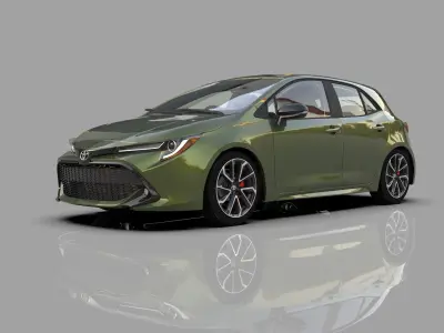 Toyota Auris corolla 2020 Organizing  3D model