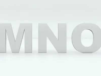 3d car badge letters for 3d printing 3D model