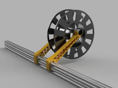 Filament spool holder for 2040 aluminium profile 3D print model