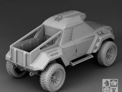 Futuristic Crossover 3D print model