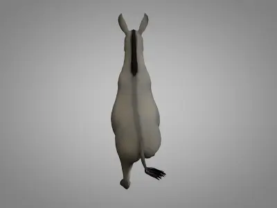 Donkey Low-poly 3D model