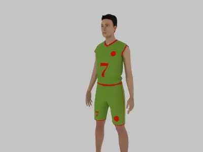 Basketball Player Low-poly 3D model purchase