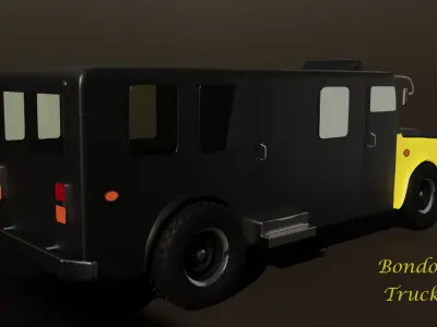 HighPoly Truck dump 3D model