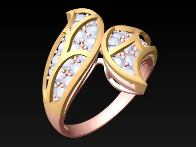 Diamond Ring - Womens Rings - N872428 3D print model