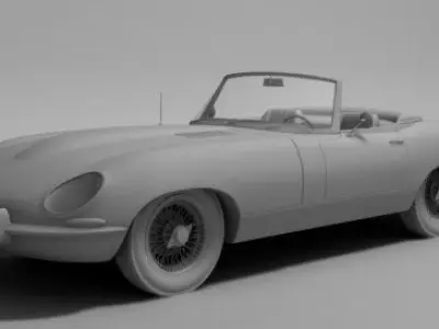 Jaguar EType Convertible 3D model 3D model