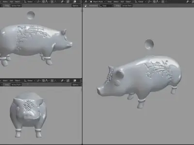 PIG OF WAR BANK 3D model