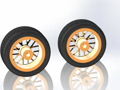 Custom wheels Boze Vortex for your scale model 3D print model