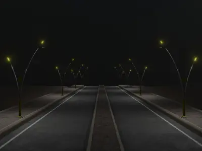 Decorative Lighting Pole Type-3 3D model