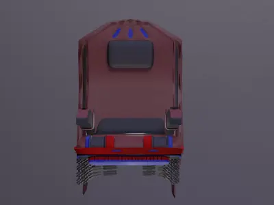 Comfort Hybrid Fusion Chair Low-poly 3D model