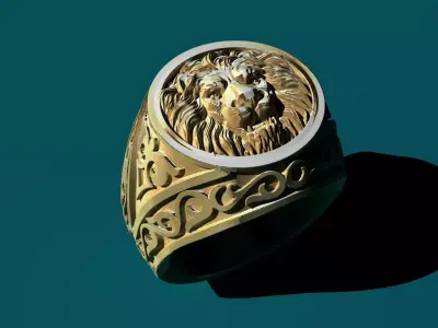 LION RING 3D print model