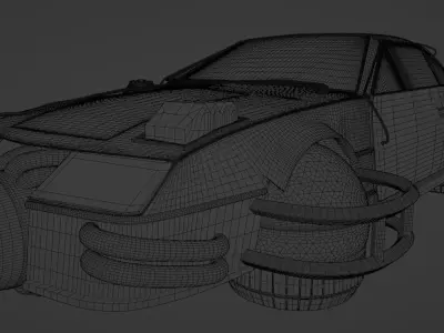 Chevrolet Camaro IROC-Z 1990 cyberpunk 3D model
