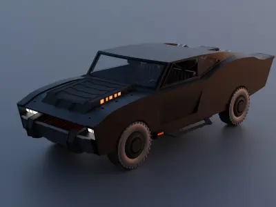 Batmobile - The Batman 2022 3D model