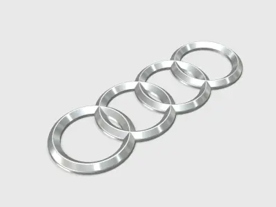 Audi Emblem to go with the holder  3D print model