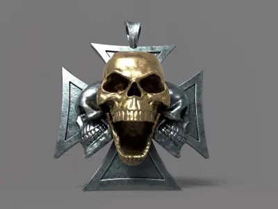 Maltese Cross 3SKL Low-poly 3D model