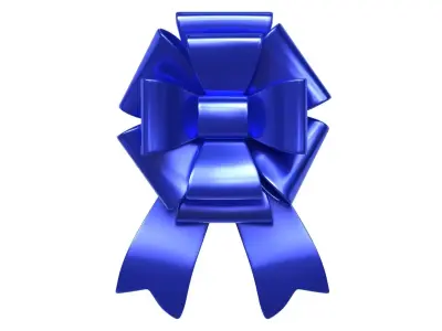 Christmas Bow Ribbon 44 Low-poly 3D model