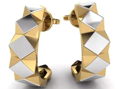 Luxury Men Earring 3d Printable Model 3D print model