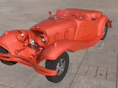 Car 3d Model vintage 3D model