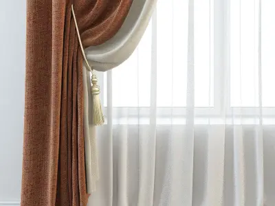 Set 17 Curtains 3D model