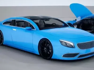 Generic Mid Size 2 Door Coupe Low-poly 3D model