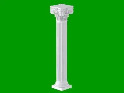 Modern Composite Column 3D model