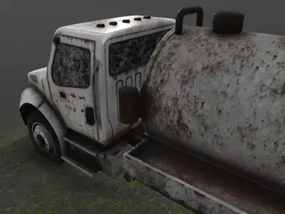 Old Truck 04 Low-poly 3D model