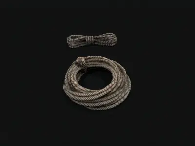 Ropes pbr Low-poly 3D model