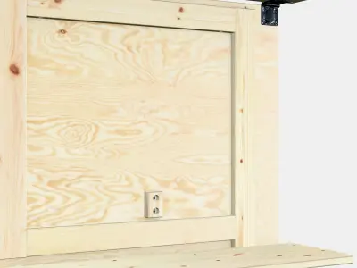 IVAR folding table Low-poly 3D model