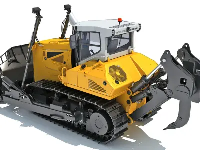 Mining Crawler Dozer 3D model