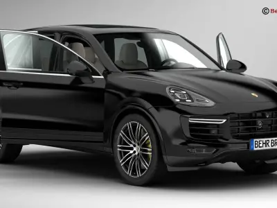 Porsche Cayenne Turbo S 2016 3D model
