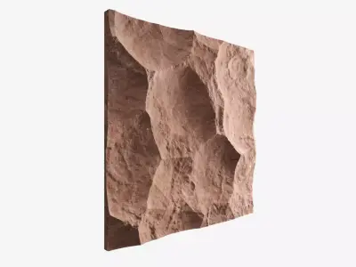 39-RockPanel rock wall 3D model