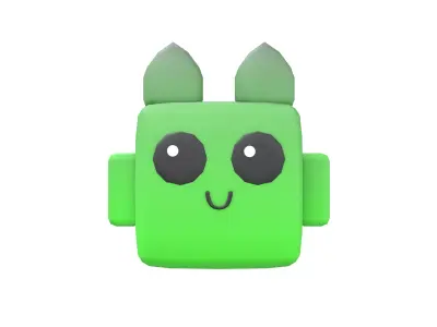 Basic Type Game Asset Pet Character v1 003 Low-poly 3D model