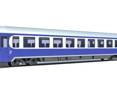 Passenger Car 9 3D model