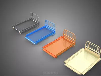 STANDARD DROP SIDE BED BODY GATE DOOR PICKUP TRUCK WIDE DECK CAR 3D model