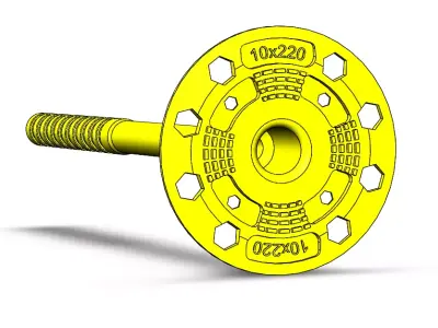 Bau-Fix screw 3D model