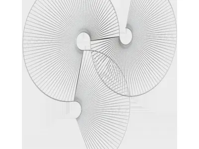 Wall decoration Venertia gold 63 5  61 cm 3D model