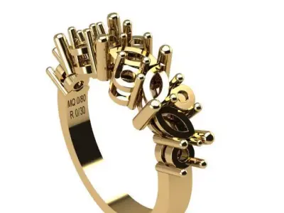 Engagement ring  3D print model