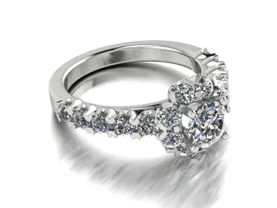 Jewelry Ring Gold 3D print model 32