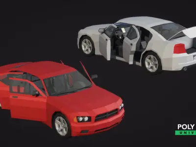 Poly Pro Vehicles Land  Low-poly 3D model